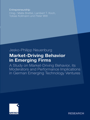 cover image of Market-Driving Behavior in Emerging Firms